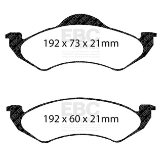 EBC Greenstuff Brake Pads (FRONT): Dodge Durango/Dakota 98-99 5.9L/5.2L/3.9L/2.5L