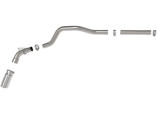 aFe Large Bore-HD 3in 409 SS DPF-Back Exhaust w/ Polished Tip: Ram 1500 / 1500 Classic 3.0L (11-24)