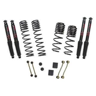 Skyjacker Diesel 2.5in Dual Rate Long Travel Sus Lift Kit w/ Black MAX Shocks: Jeep Wrangler JL 2020 4WD