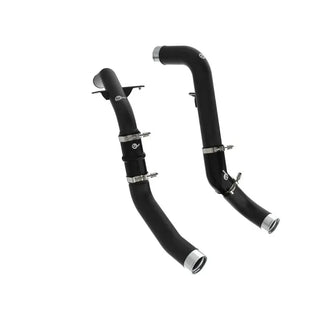 aFe BladeRunner Aluminum Hot & Cold Charge Pipe Kit (Wrinkle Black): Ram 1500 3.0L (19-24)