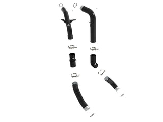 aFe BladeRunner Aluminum Hot & Cold Charge Pipe Kit (Wrinkle Black): Ram 1500 3.0L (19-24)