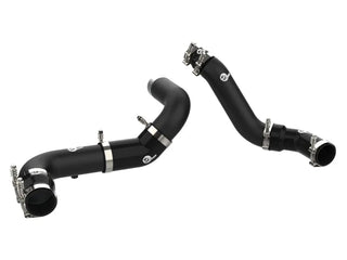 aFe BladeRunner 3in Aluminum Hot & Cold Charge Pipe Kit - Black: Ram 1500 / Classic (16-19 / 19-24)