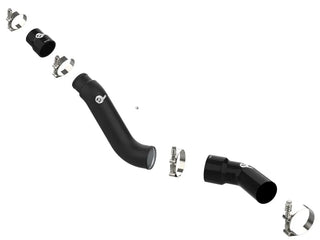 aFe BladeRunner 3in Aluminum Hot Charge Pipe - Black: Ram 1500 3.0L / 1500 Classic (11-24)