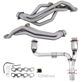 BBK Titanium Ceramic Long Tube Headers & Hi-Flow Catted Y-Pipe: Fits Dodge / Ram 1500 (02-24)