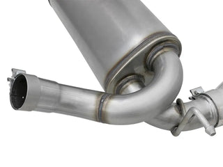 aFe Rebel Series 2.5" Axle-Back Exhaust System Polished Tips (REAR): Jeep Wrangler JK 2007-2018 3.8/3.6L