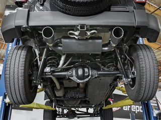 aFe Rebel Series 2.5" Axle-Back Exhaust System Black Tips (REAR): Jeep Wrangler JK 2007-2018 3.8/3.6L