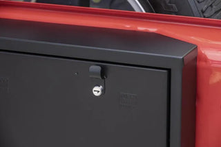 Tuffy Premium Lockbox Tailgate Storage Keyed Lock (FRONT): Jeep Wrangler JK 2007-2018