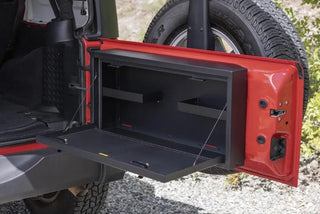 Tuffy Premium Lockbox Tailgate Storage Keyed Lock (FRONT): Jeep Wrangler JK 2007-2018