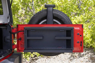 Tuffy Premium Lockbox Tailgate Storage Keyed Lock (FRONT): Jeep Wrangler JK 2007-2018