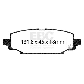 EBC Extra Duty Brake Pads (REAR): Jeep Wrangler 2.0L/3.0L/3.6L 2018 - 2026