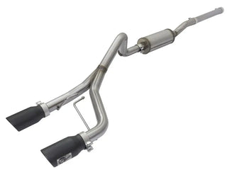 aFe Rebel Series 2.5" Cat-Back Exhaust System Black Tips (REAR): Jeep Wrangler JK 2007-2018 3.8/3.6L