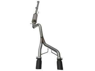 aFe Rebel Series 2.5" Cat-Back Exhaust System Black Tips (REAR): Jeep Wrangler JK 2007-2018 3.8/3.6L
