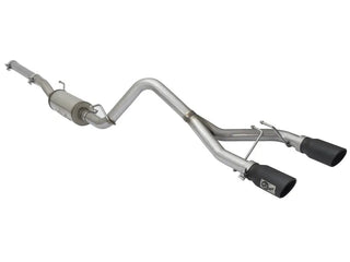 aFe Rebel Series 2.5" Cat-Back Exhaust System Black Tips (REAR): Jeep Wrangler JK 2007-2018 3.8/3.6L