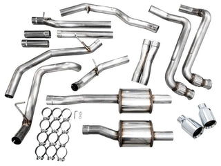 AWE Tuning 0FG Catback Exhaust Chrome Silver Tips (REAR): Ram 1500 2025 3.0L Hurricane