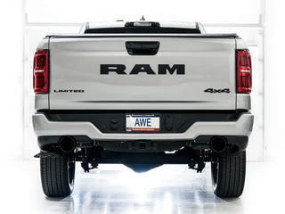 AWE Tuning 0FG Catback Exhaust Diamond Black Tips (REAR): Ram 1500 2025 3.0L Hurricane