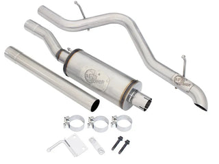 aFe MACH Force-Xp 2.5" Cat-Back Exhaust System 14" Muffler Hi-Tuck (REAR): Jeep Wrangler JK 2007-2018 3.8/3.6L