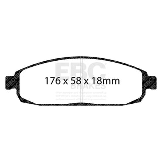 EBC Extra Duty Brake Pads (FRONT): Jeep Commander / Grand Cherokee 3.7L/4.7L/5.7L 2005 - 2010