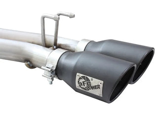 aFe Rebel Series 2.5" Cat-Back Exhaust Black Tips (REAR): Jeep Wrangler JK 3.6/3.8L 2007-18