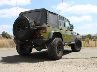 aFe Rebel Series 2.5" Cat-Back Exhaust Black Tips (REAR): Jeep Wrangler JK 3.6/3.8L 2007-18
