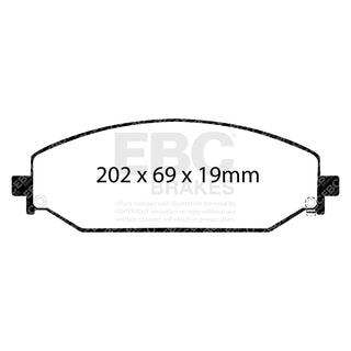 EBC Yellowstuff Front Brake Pads: Ram 1500 / Wagoneer / Grand Wagoneer (Incl TRX) 2019 - 2026