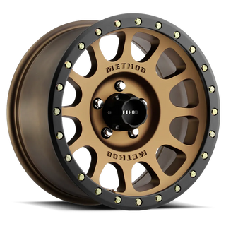 Method Wheels 305 / NV / Method Bronze® - Matte Black Lip | 18x9 | 6x5.5 | 0/5"