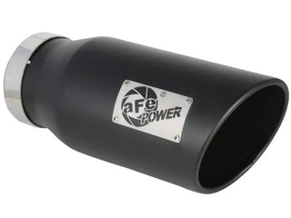 aFe Large Bore-HD 5" 409 SS DPF-Back Exhaust Black Tip (REAR): RAM 2500/3500 2019-2026 6.7L Crew Cab Long Bed