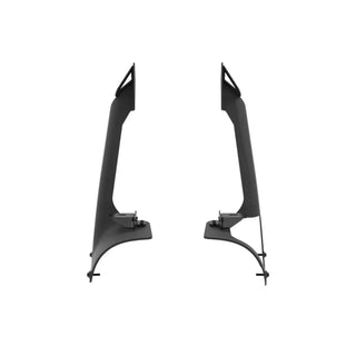 KC HiLiTES 50" Light Bar Windshield Mount Brackets Black (F&R): Jeep Wrangler JL 4xe