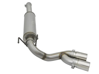 aFe Rebel Series 3.5" 409 SS Cat-Back Exhaust Polished Tips (REAR): RAM 2500 / 3500 2014-2018 6.4L 392 HEMI