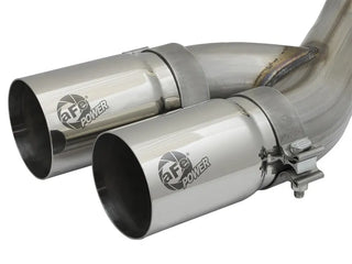 aFe Rebel Series 3.5" 409 SS Cat-Back Exhaust Polished Tips (REAR): RAM 2500 / 3500 2014-2018 6.4L 392 HEMI