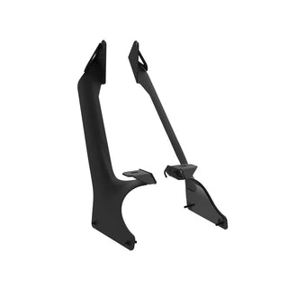 KC HiLiTES 50" Light Bar Windshield Mount Brackets Black (F&R): Jeep Wrangler JL 392 / Gladiator JT Mojave