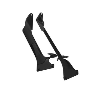 KC HiLiTES 50" Light Bar Windshield Mount Brackets Black (F&R): Jeep Wrangler JL 392 / Gladiator JT Mojave