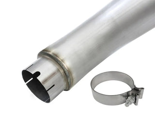 aFe Large Bore-HD 5" 409 SS DPF-Back Exhaust Polished Tip (REAR): RAM 2500 / 3500 2013-2018 6.7L Crew Cab
