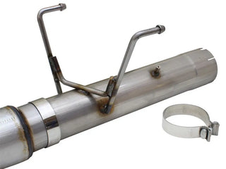 aFe Large Bore-HD 5" 409 SS DPF-Back Exhaust Polished Tip (REAR): RAM 2500 / 3500 2013-2018 6.7L Crew Cab