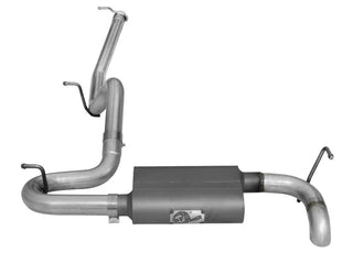 AFE Scorpion Aluminized Steel Cat-Back Exhaust System: Jeep Wrangler JK 2007 - 2018 (3.6L & 3.8L V6 2-Door Models)