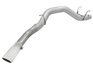 aFe Large Bore-HD 5" 409 SS DPF-Back Exhaust Polished Tip (REAR): RAM 2500/3500 2013-2018 6.7L