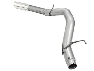 aFe Large Bore-HD 5" 409 SS DPF-Back Exhaust Polished Tip (REAR): RAM 2500/3500 2013-2018 6.7L