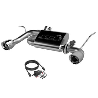QTP Screamer Axle Back Exhaust Polished Tips (REAR): Jeep Wrangler JK 2007-2018 3.6/3.8L