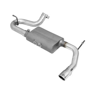 AFE Scorpion 2-1/2" Aluminized Steel Axle-Back Exhaust System (Polished Tip): Jeep Wrangler JK 2007 - 2018 (3.6L & 3.8L V6)