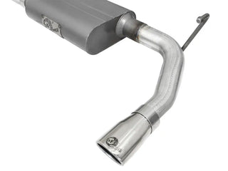AFE Scorpion 2-1/2" Aluminized Steel Axle-Back Exhaust System (Polished Tip): Jeep Wrangler JK 2007 - 2018 (3.6L & 3.8L V6)