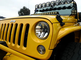 KC HiLiTES Gravity LED 7" Headlights (FRONT): Jeep Wrangler JK 2007-2018