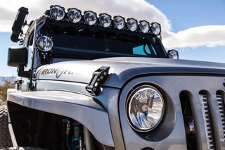 KC HiLiTES Gravity LED 7" Headlights (FRONT): Jeep Wrangler JK 2007-2018