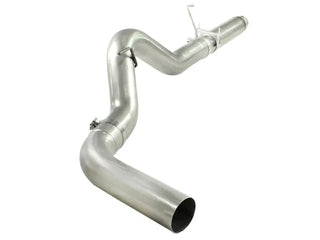 aFe Large Bore-HD 5" 409 SS DPF-Back Exhaust System No Tip: RAM 2500/3500 2007.5-2012 6.7L