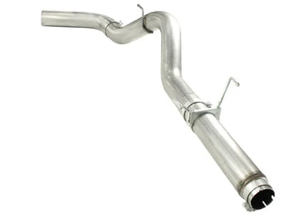 aFe Large Bore-HD 5" 409 SS DPF-Back Exhaust System No Tip: RAM 2500/3500 2007.5-2012 6.7L