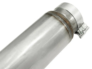 aFe Large Bore-HD 5" 409 SS DPF-Back Exhaust System No Tip: RAM 2500/3500 2007.5-2012 6.7L