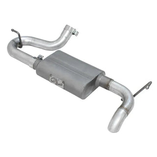 AFE Scorpion 2-1/2" Aluminized Steel Axle-Back Exhaust System: Jeep Wrangler JK 2007 - 2018 (3.6L & 3.8L V6)