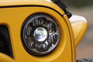 KC HiLiTES Gravity LED Pro 7" Headlights (FRONT): Jeep Wrangler JK 2007-2018
