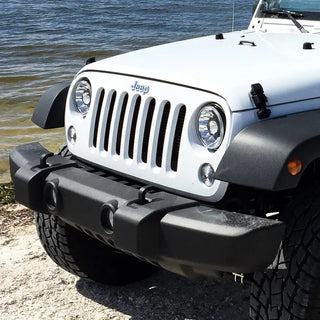 KC HiLiTES Gravity LED Pro 7" Headlights (FRONT): Jeep Wrangler JK 2007-2018