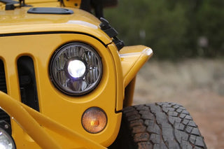 KC HiLiTES Gravity LED Pro 7" Headlights (FRONT): Jeep Wrangler JK 2007-2018