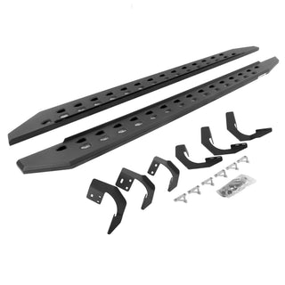 Go Rhino RB20 Slim Running Boards Kit w/ Brackets: Ram 1500 / 1500 Classic (11-24) - Textured Black