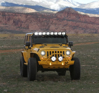 KC HiLiTES 7" Gravity LED Pro DOT Headlight (F&R): Jeep Wrangler JK 2007-2018